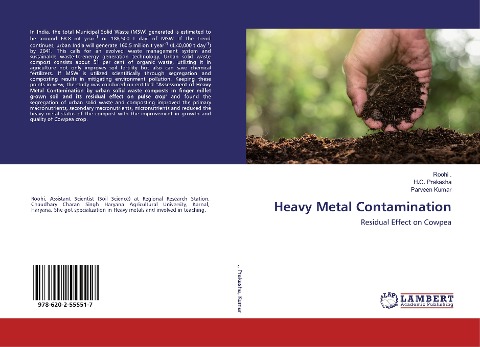 Heavy Metal Contamination: Residual Effect on Cowpea