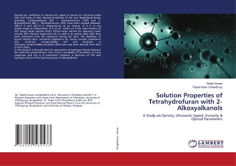 Solution Properties of Tetrahydrofuran with 2¿Alkoxyalkanols: A Study on Density, Ultrasonic Speed, Viscosity & Optical Parameters