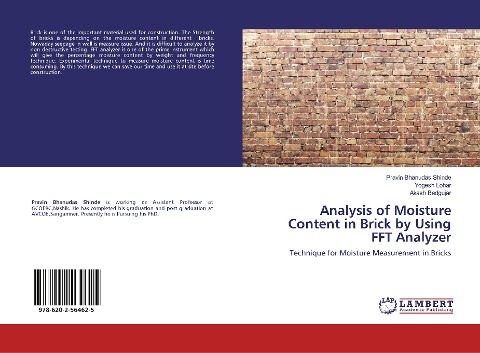 Analysis of Moisture Content in Brick by Using FFT Analyzer: Technique for Moisture Measurement in Bricks