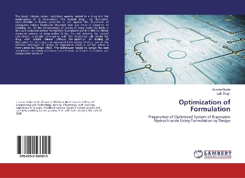 Optimization of Formulation: Preparation of Optimized System of Bupropion Hydrochloride Using Formulation by Design