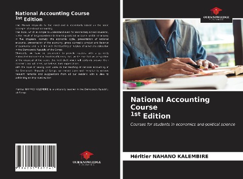 National Accounting Course 1st Edition: Courses for students in economics and political science