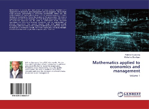Mathematics applied to economics and management: Volume 1