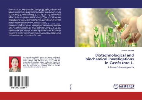 Biotechnological and biochemical investigations in Cassia tora L.: A Tissue Culture Approach