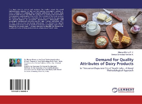 Demand for Quality Attributes of Dairy Products: In Thiruvananthapuram City of South India - A Novel Methodological Approach