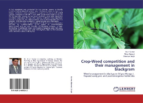 Crop-Weed competition and their management in blackgram: Weed management in blackgram (Vigna Mungo L. Hopper) using pre- and post-emergence herbicides