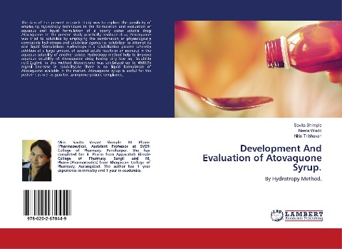 Development And Evaluation of Atovaquone Syrup.: By Hydrotropy Method.
