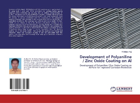 Development of Polyaniline / Zinc Oxide Coating on Al: Development of Polyaniline / Zinc Oxide Coating on Al Plate for Improved Corrosion Protection