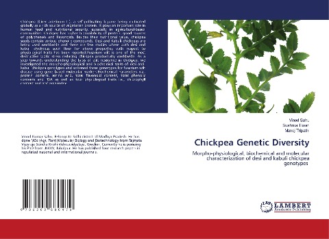 Chickpea Genetic Diversity: Morpho-physiological, biochemical and molecular characterization of desi and kabuli chickpea genotypes