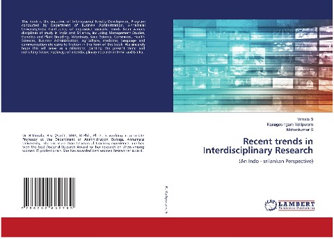 Recent trends in Interdisciplinary Research: (An Indo - srilankan Perspective)