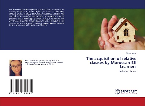 The acquisition of relative clauses by Moroccan Efl Learners: Relative Clauses