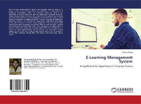 E-Learning Management System: An application for department of Computer Science