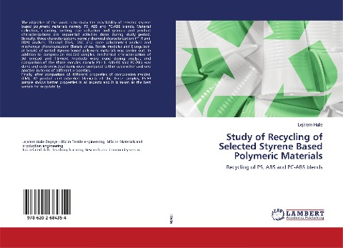 Study of Recycling of Selected Styrene Based Polymeric Materials: Recycling of PS, ABS and PC-ABS blends