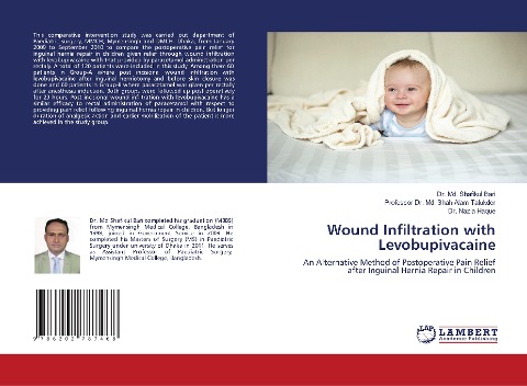 Wound Infiltration with Levobupivacaine: An Alternative Method of Postoperative Pain Relief after Inguinal Hernia Repair in Children