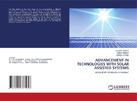 ADVANCEMENT IN TECHNOLOGIES WITH SOLAR ASSISTED SYSTEMS: ADVANCED TECHNIQUES IN R&AC