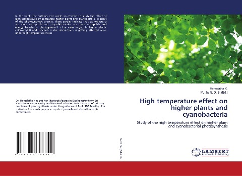 High temperature effect on higher plants and cyanobacteria: Study of the high temperature effect on higher plant and cyanobacterial photosynthesis