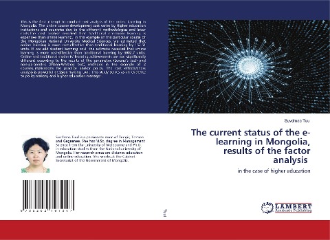 The current status of the e-learning in Mongolia, results of the factor analysis: in the case of higher education