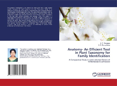 Anatomy- An Efficient Tool in Plant Taxonomy for Family Identification: A Comparative Study in some selected Genera of Verbenaceae & Lamiaceae