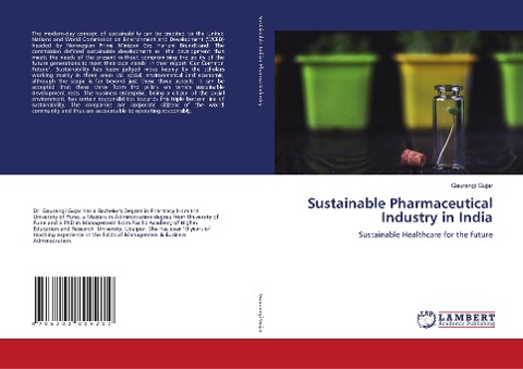 Sustainable Pharmaceutical Industry in India: Sustainable Healthcare for the future