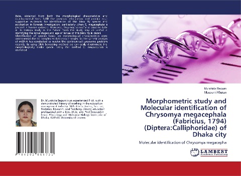 Morphometric study and Molecular identification of Chrysomya megacephala (Fabricius, 1794) (Diptera:Calliphoridae) of Dhaka city: Molecular identification of Chrysomya megacepha