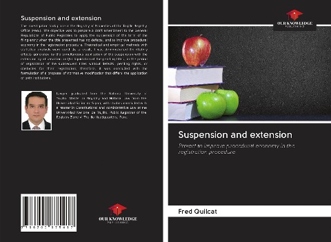 Suspension and extension: Project to improve procedural economy in the registration procedure