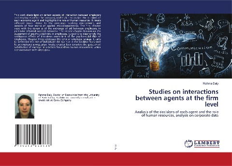 Studies on interactions between agents at the firm level: Analysis of the decisions of each agent and the role of human resources, analysis on corporate data