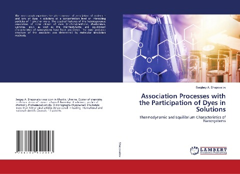 Association Processes with the Participation of Dyes in Solutions: Thermodynamic and Equilibrium Characteristics of Nanosystems