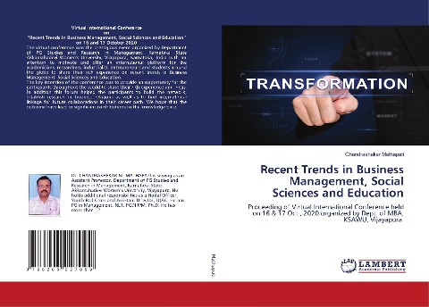 Recent Trends in Business Management, Social Sciences and Education: Proceeding of Virtual International Conference held on 16 & 17 Oct., 2020 organized by Dept. of MBA, KSAWU, Vijayapura