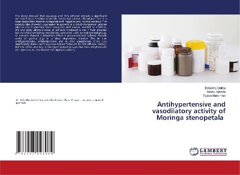 Antihypertensive and vasodilatory activity of Moringa stenopetala