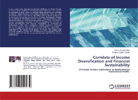 Correlate of Income Diversification and Financial Sustainability: of Private Tertiary Institutions as Moderated by Institutional Profile