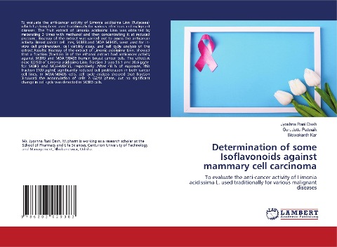 Determination of some Isoflavonoids against mammary cell carcinoma: To evaluate the anti-cancer activity of Limonia acidissima L. used traditionally for various malignant diseases
