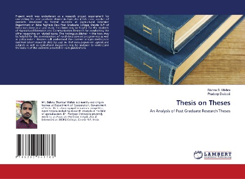 Thesis on Theses: An Analysis of Post Graduate Research Theses