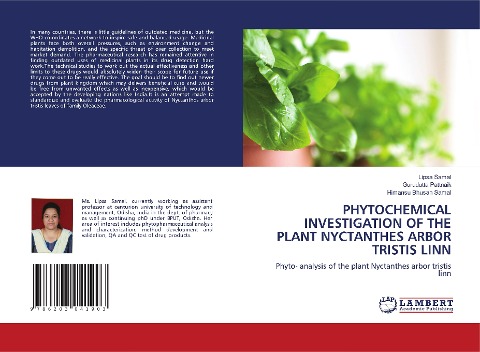PHYTOCHEMICAL INVESTIGATION OF THE PLANT NYCTANTHES ARBOR TRISTIS LINN: Phyto- analysis of the plant Nyctanthes arbor tristis linn