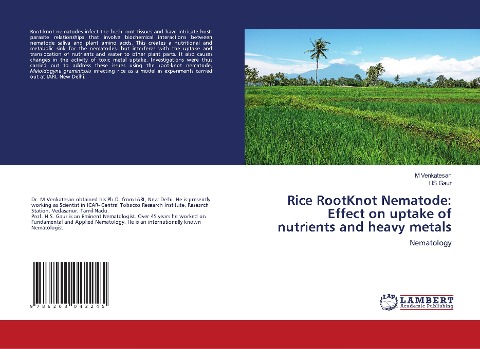 Rice RootKnot Nematode: Effect on uptake of nutrients and heavy metals: Nematology