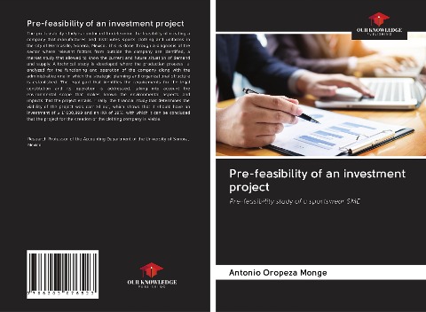 Pre-feasibility of an investment project: Pre-feasibility study of a sportswear SME