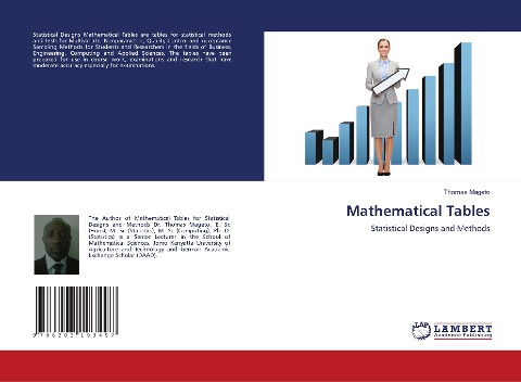 Mathematical Tables: Statistical Designs and Methods