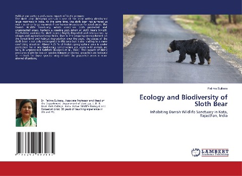 Ecology and Biodiversity of Sloth Bear: Inhabiting Darrah Wildlife Sanctuary in Kota, Rajasthan, India