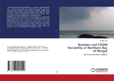 Nutrient and CDOM Variability of Northern Bay of Bengal: Nutrient and CDOM variability