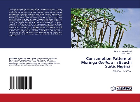 Consumption Pattern of Moringa Oleifera in Bauchi State, Nigeria:: Empirical Evidence