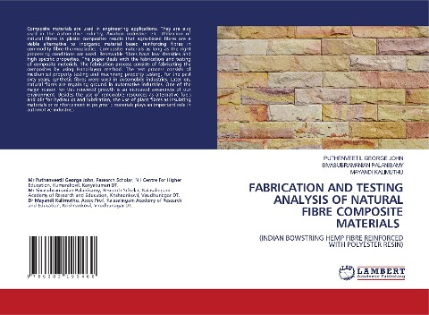 FABRICATION AND TESTING ANALYSIS OF NATURAL FIBRE COMPOSITE MATERIALS: (INDIAN BOWSTRING HEMP FIBRE REINFORCED WITH POLYESTER RESIN)