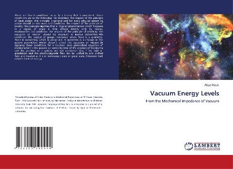 Vacuum Energy Levels: From the Mechanical Impedance of Vacuum