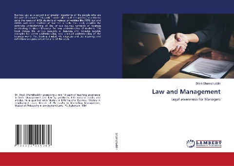 Law and Management: Legal awareness for Managers