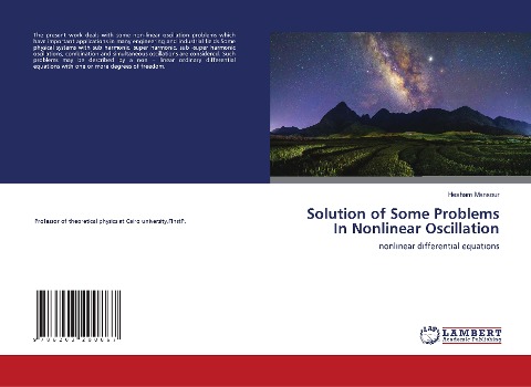 Solution of Some Problems In Nonlinear Oscillation: nonlinear differential equations