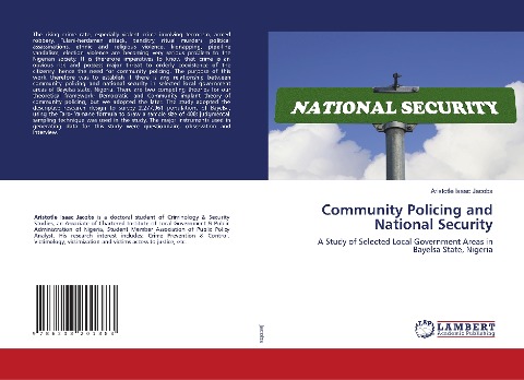 Community Policing and National Security: A Study of Selected Local Government Areas in Bayelsa State, Nigeria