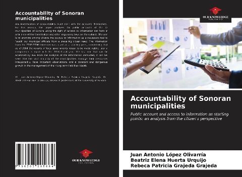 Accountability of Sonoran municipalities: Public account and access to information as starting points: an analysis from the citizens perspective