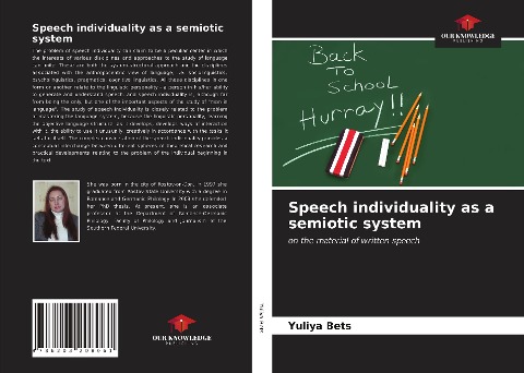 Speech individuality as a semiotic system: on the material of written speech