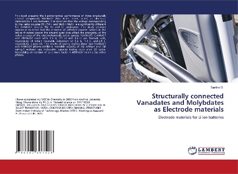 Structurally connected Vanadates and Molybdates as Electrode materials: Electrode materials for Li ion batteries