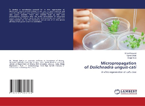 Micropropagation of Dolichnadra unguis-cati: In vitro regeneration of cats claw