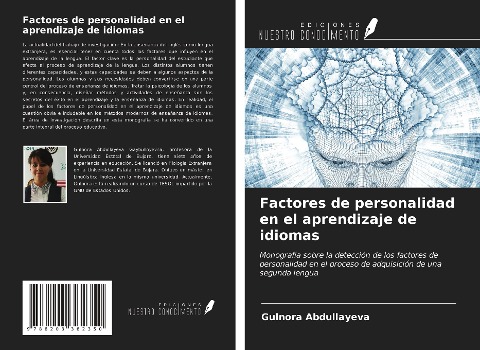 Factores de personalidad en el aprendizaje de idiomas: Monografía sobre la detección de los factores de personalidad en el proceso de adquisición de una segunda lengua