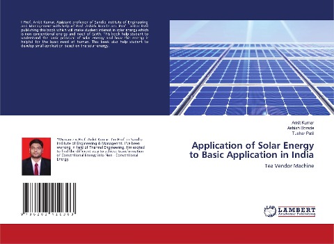Application of Solar Energy to Basic Application in India: Tea Vendor Machine