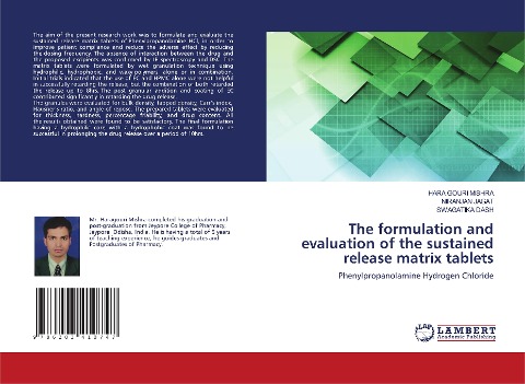 The formulation and evaluation of the sustained release matrix tablets: Phenylpropanolamine Hydrogen Chloride
